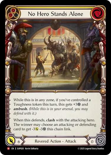 No Hero Stands Alone [SUP020] (Super Slam)  Rainbow Foil | Chromatic Games