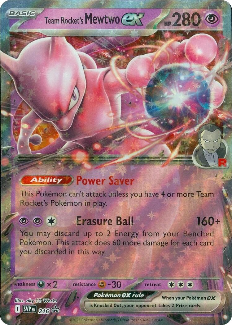Team Rocket's Mewtwo ex (216) [Scarlet & Violet: Black Star Promos] | Chromatic Games