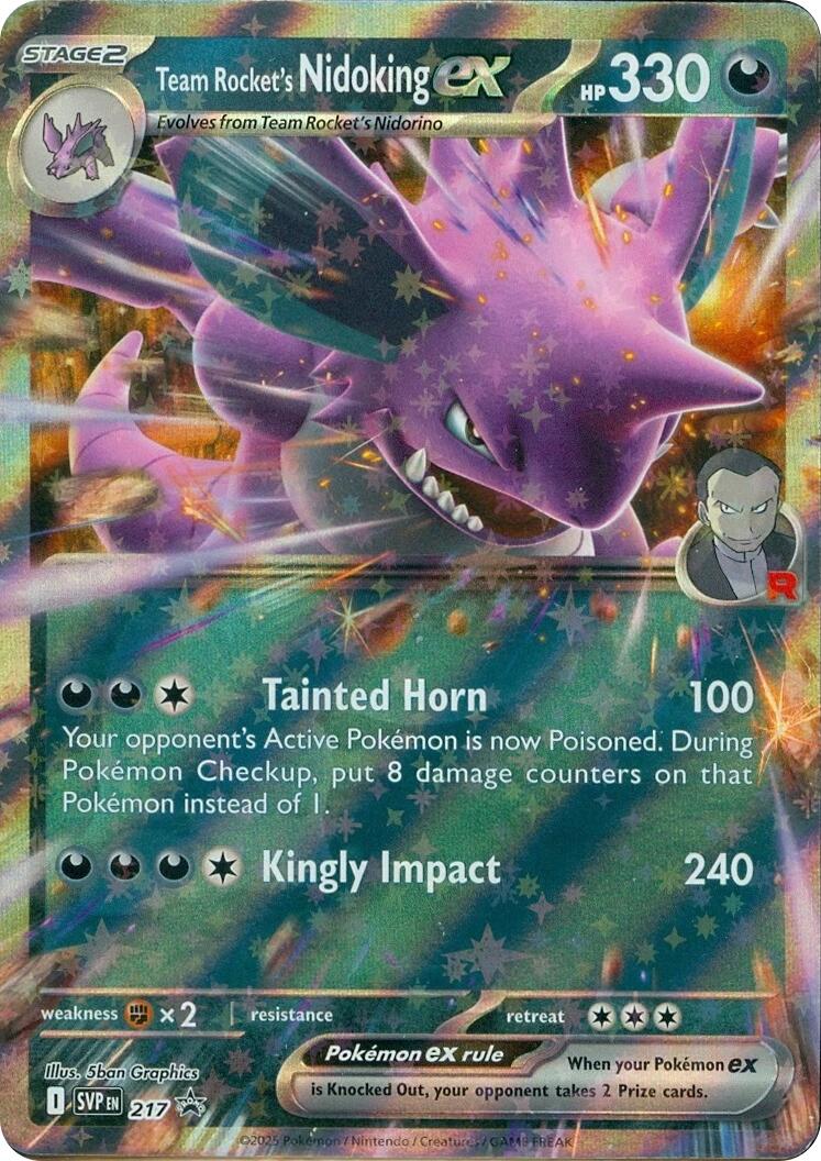 Team Rocket's Nidoking ex (217) [Scarlet & Violet: Black Star Promos] | Chromatic Games
