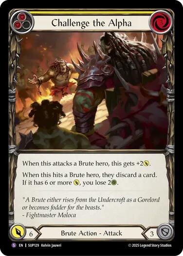 Challenge the Alpha [SUP129] (Super Slam)  Rainbow Foil | Chromatic Games