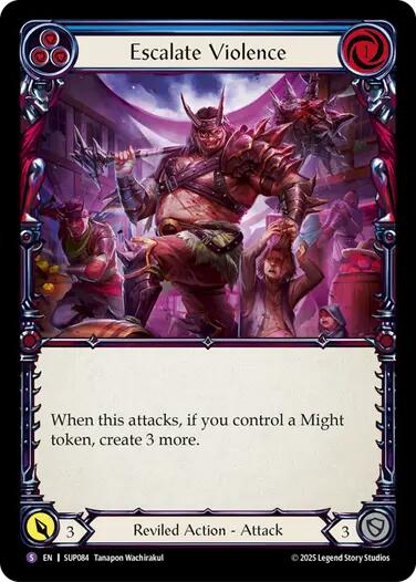 Escalate Violence [SUP084] (Super Slam)  Rainbow Foil | Chromatic Games