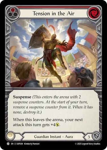 Tension in the Air (Red) [SUP204] (Super Slam)  Rainbow Foil | Chromatic Games