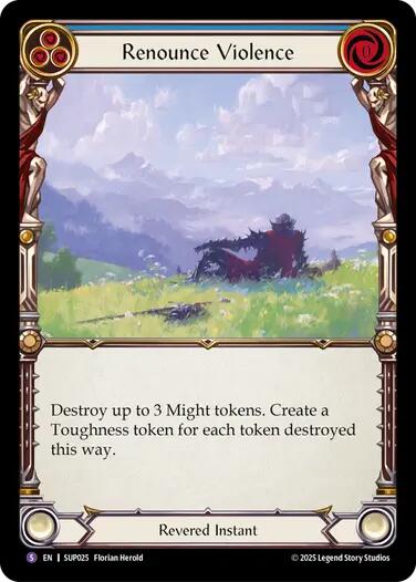 Renounce Violence [SUP025] (Super Slam)  Rainbow Foil | Chromatic Games