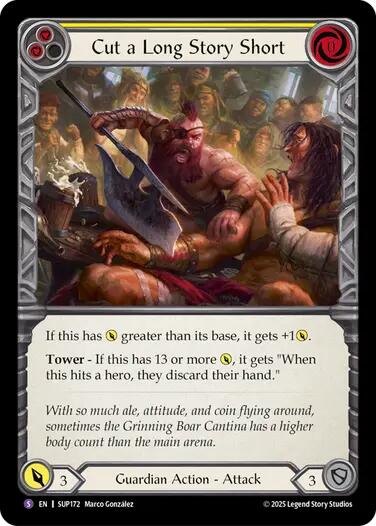 Cut a Long Story Short [SUP172] (Super Slam)  Rainbow Foil | Chromatic Games