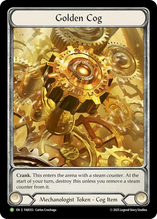 Golden Cog (FAB353) [FAB353] (Promo)  Cold Foil | Chromatic Games