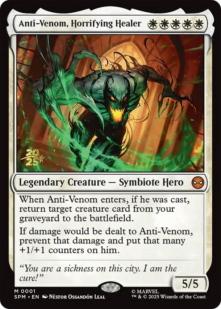 Anti-Venom, Horrifying Healer [Marvel's Spider-Man Prerelease Promos] | Chromatic Games
