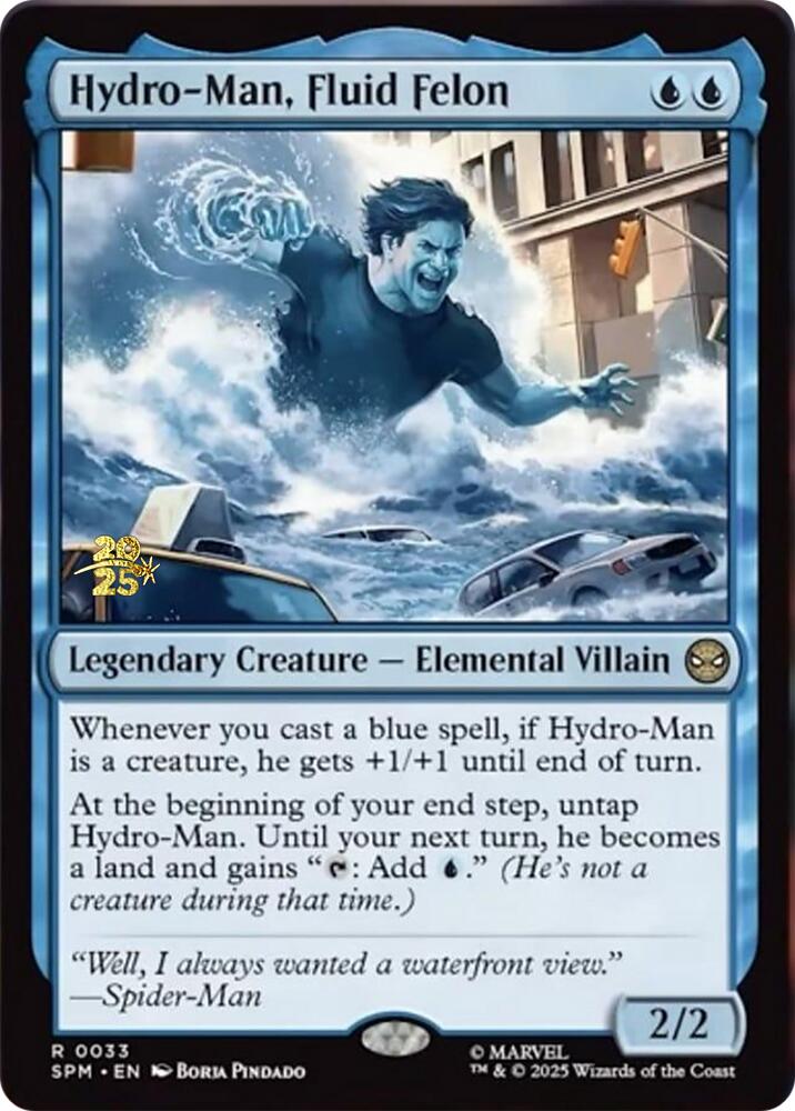 Hydro-Man, Fluid Felon [Marvel's Spider-Man Prerelease Promos] | Chromatic Games