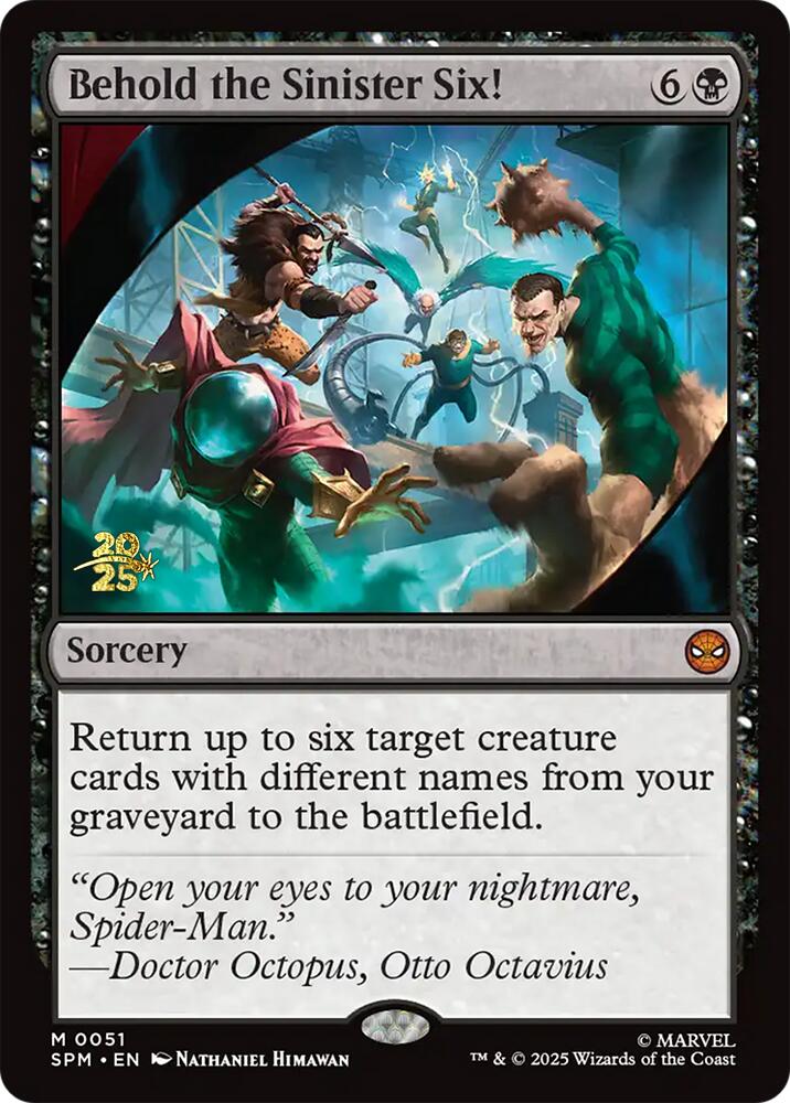 Behold the Sinister Six! [Marvel's Spider-Man Prerelease Promos] | Chromatic Games