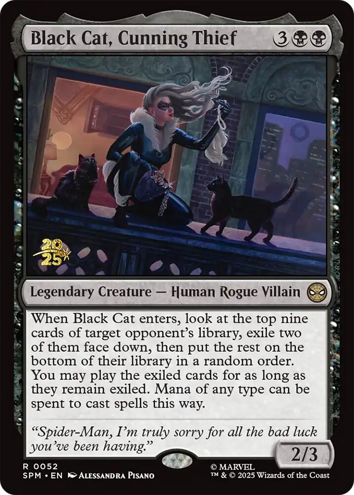 Black Cat, Cunning Thief [Marvel's Spider-Man Prerelease Promos] | Chromatic Games