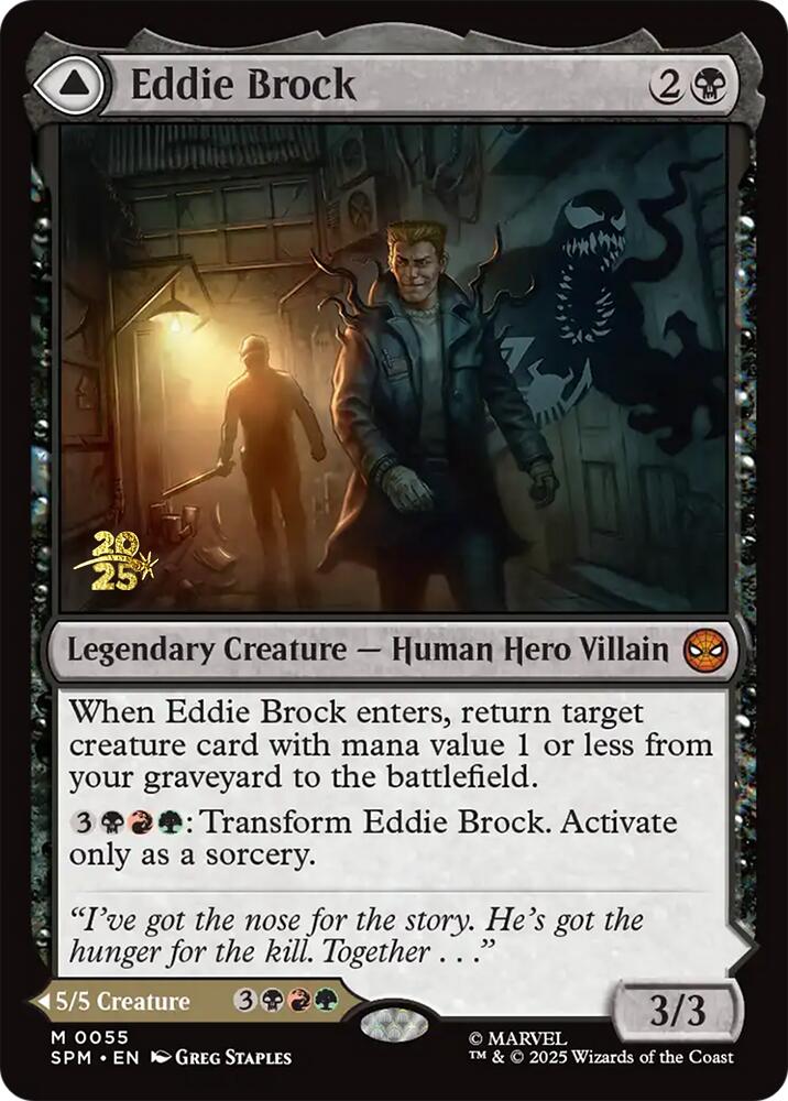 Eddie Brock // Venom, Lethal Protector [Marvel's Spider-Man Prerelease Promos] | Chromatic Games