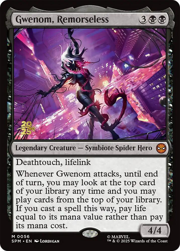 Gwenom, Remorseless [Marvel's Spider-Man Prerelease Promos] | Chromatic Games