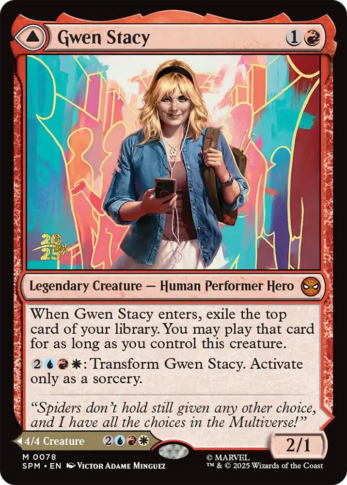 Gwen Stacy // Ghost-Spider [Marvel's Spider-Man Prerelease Promos] | Chromatic Games