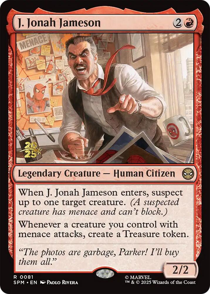 J. Jonah Jameson [Marvel's Spider-Man Prerelease Promos] | Chromatic Games