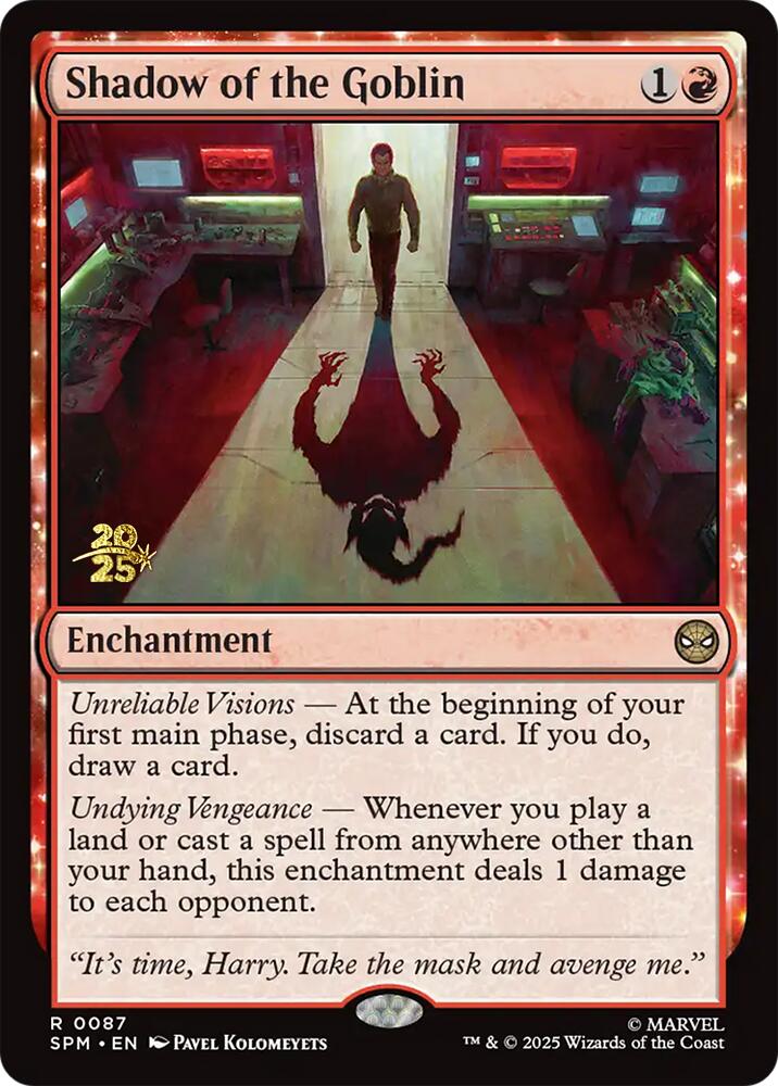 Shadow of the Goblin [Marvel's Spider-Man Prerelease Promos] | Chromatic Games