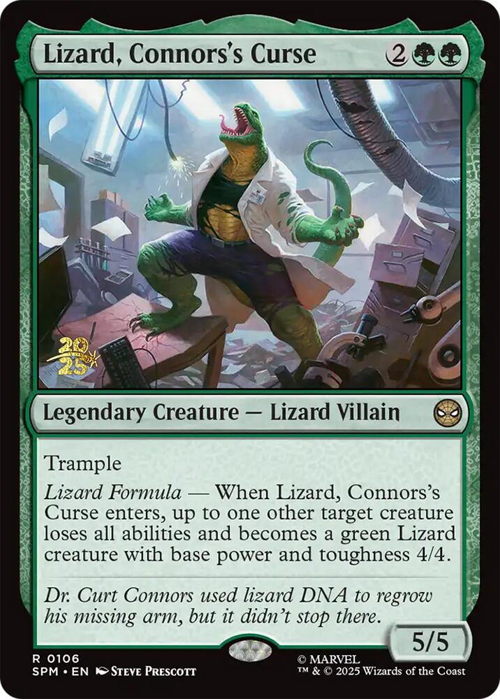 Lizard, Connors's Curse [Marvel's Spider-Man Prerelease Promos] | Chromatic Games