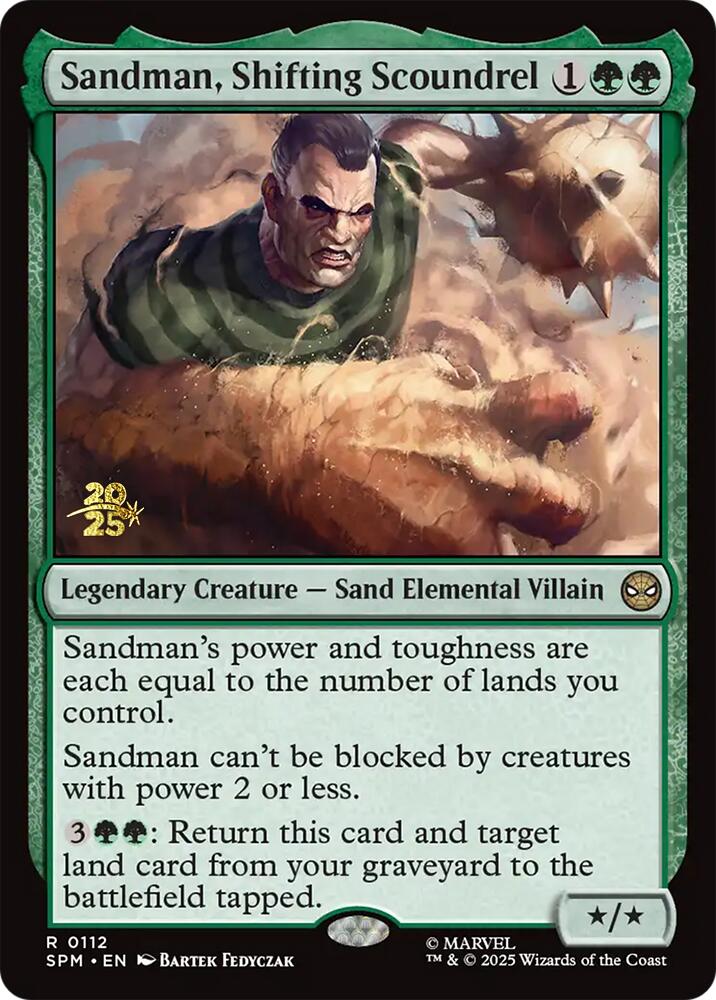 Sandman, Shifting Scoundrel [Marvel's Spider-Man Prerelease Promos] | Chromatic Games