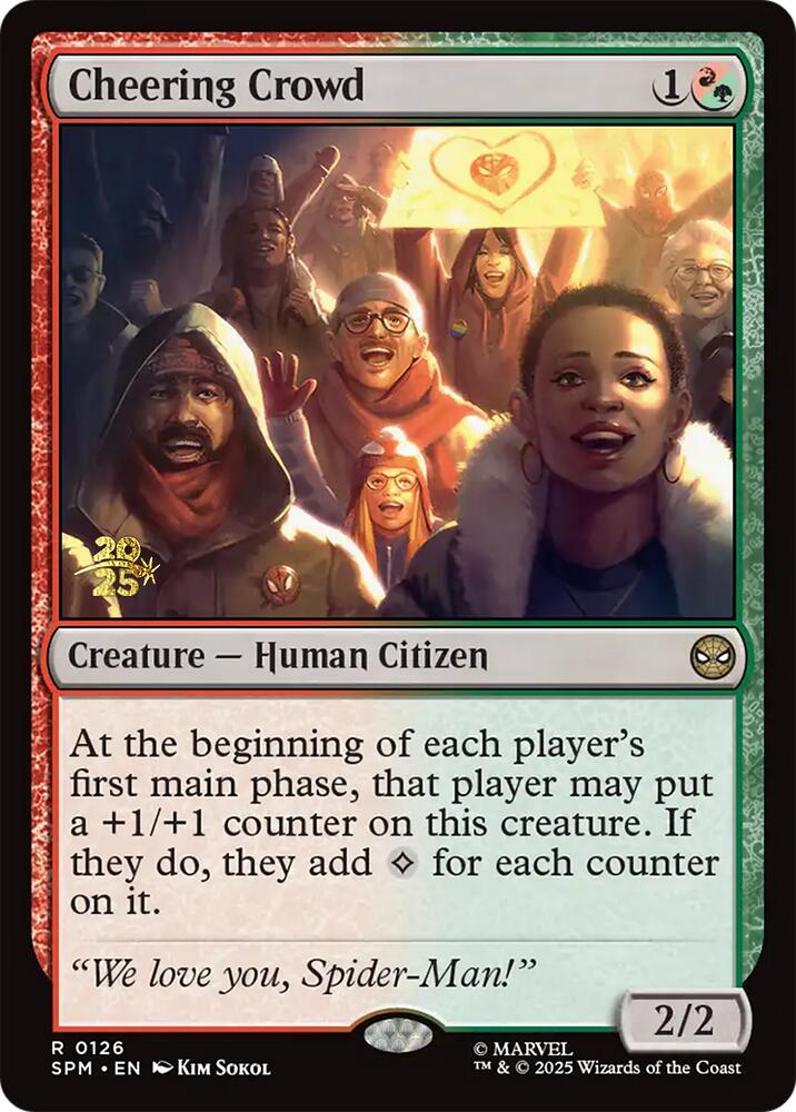Cheering Crowd [Marvel's Spider-Man Prerelease Promos] | Chromatic Games