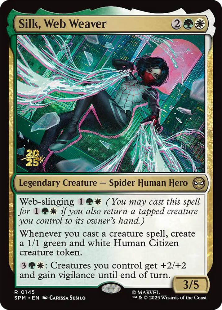 Silk, Web Weaver [Marvel's Spider-Man Prerelease Promos] | Chromatic Games