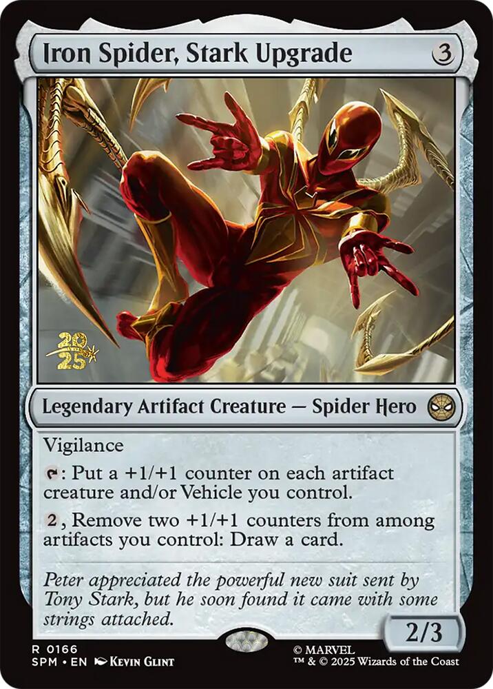 Iron Spider, Stark Upgrade [Marvel's Spider-Man Prerelease Promos] | Chromatic Games
