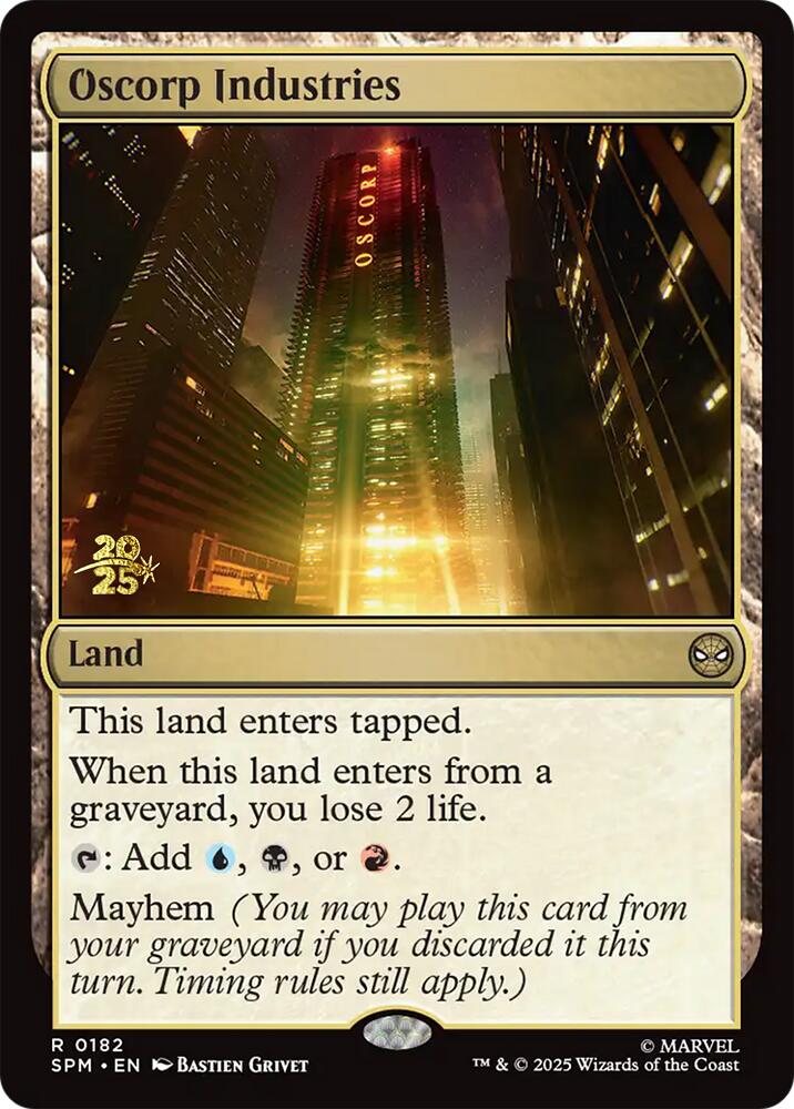 Oscorp Industries [Marvel's Spider-Man Prerelease Promos] | Chromatic Games