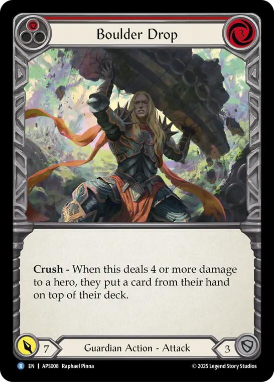 Boulder Drop (Red) [APS008] (Armory Deck: Pleiades) | Chromatic Games