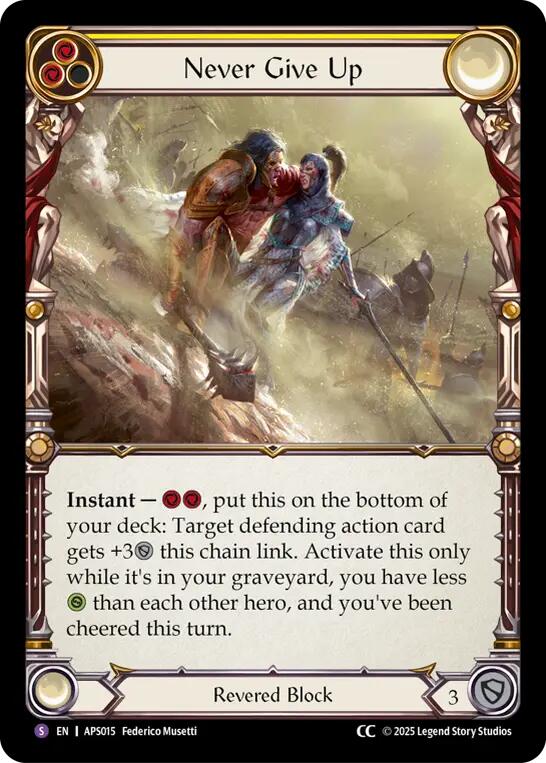 Never Give Up [ASP015] (Armory Deck: Pleiades) | Chromatic Games