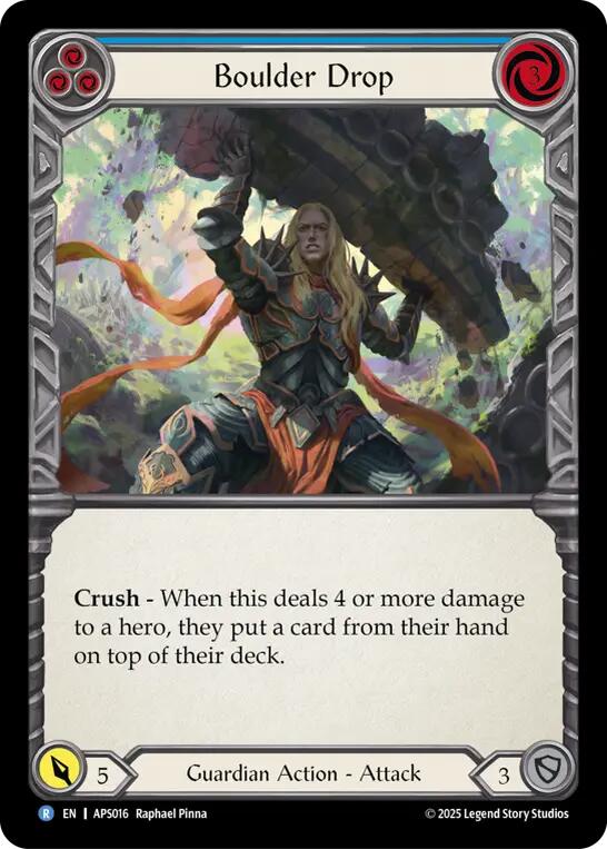 Boulder Drop (Blue) [APS016] (Armory Deck: Pleiades) | Chromatic Games