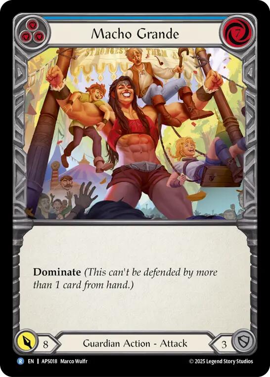 Macho Grande (Blue) [APS018] (Armory Deck: Pleiades) | Chromatic Games