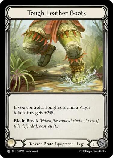 Tough Leather Boots (Cold Foil) [SUP003] (Super Slam)  Cold Foil | Chromatic Games