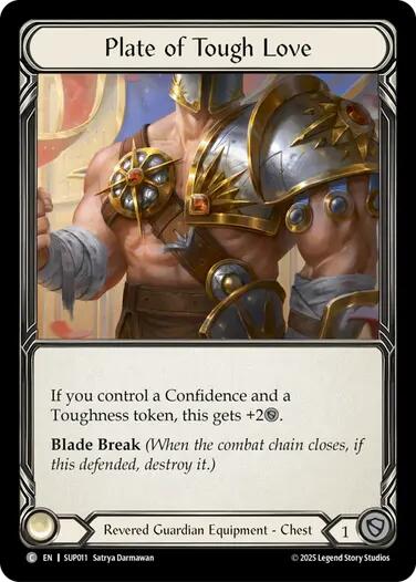 Plate of Tough Love (Cold Foil) [SUP011] (Super Slam)  Cold Foil | Chromatic Games