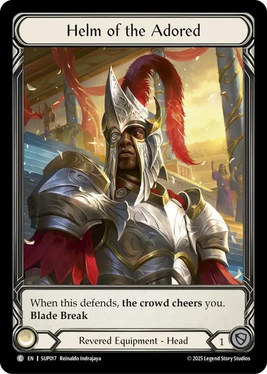 Helm of the Adored (Extended Art Cold Foil) [SUP017] (Super Slam)  Cold Foil | Chromatic Games
