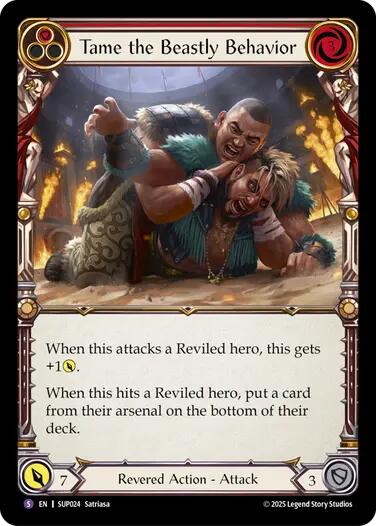 Tame the Beastly Behavior [SUP024] (Super Slam)  Rainbow Foil | Chromatic Games