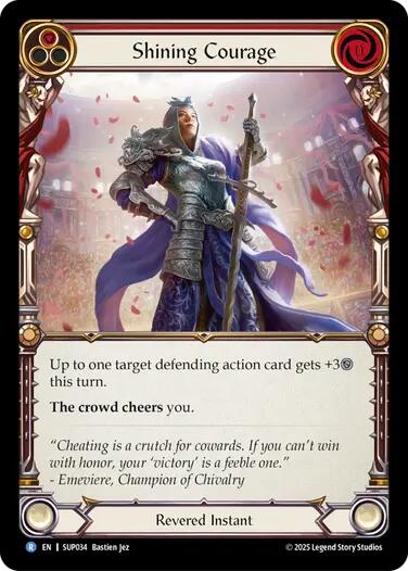 Shining Courage [SUP034] (Super Slam)  Rainbow Foil | Chromatic Games