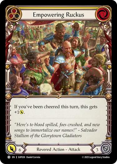 Empowering Ruckus [SUP039] (Super Slam)  Rainbow Foil | Chromatic Games