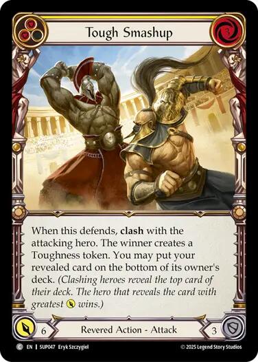 Tough Smashup (Yellow) [SUP047] (Super Slam)  Rainbow Foil | Chromatic Games