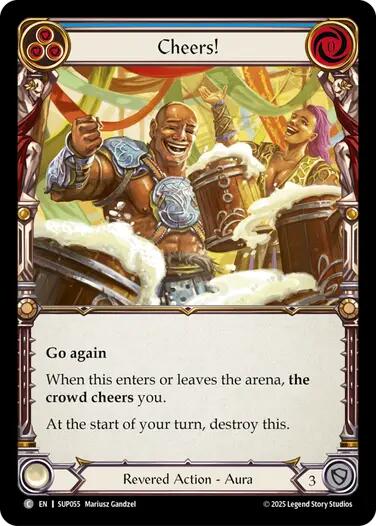 Cheers! [SUP055] (Super Slam)  Rainbow Foil | Chromatic Games
