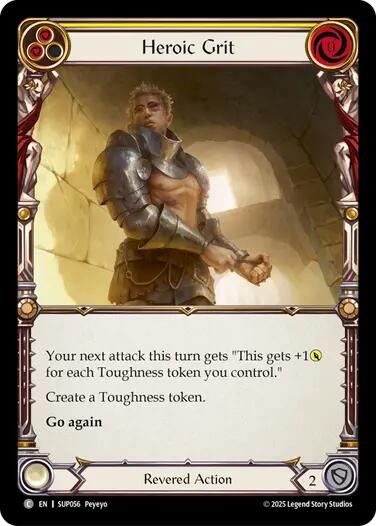 Heroic Grit [SUP056] (Super Slam)  Rainbow Foil | Chromatic Games