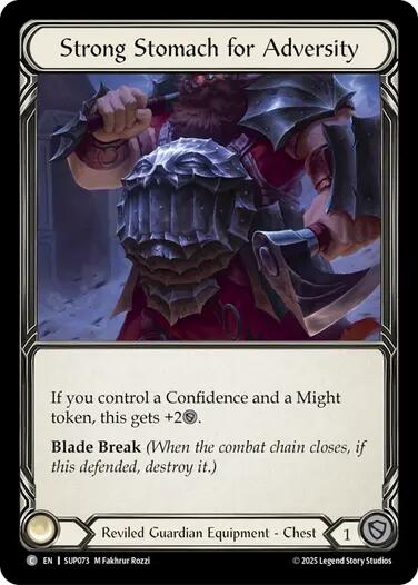 Strong Stomach for Adversity (Cold Foil) [SUP073] (Super Slam)  Cold Foil | Chromatic Games