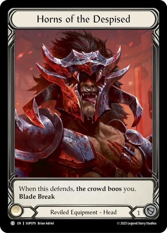 Horns of the Despised (Extended Art Cold Foil) [SUP079] (Super Slam)  Cold Foil | Chromatic Games