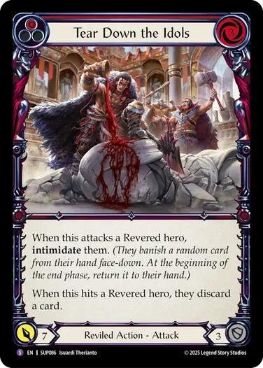 Tear Down the Idols [SUP086] (Super Slam)  Rainbow Foil | Chromatic Games