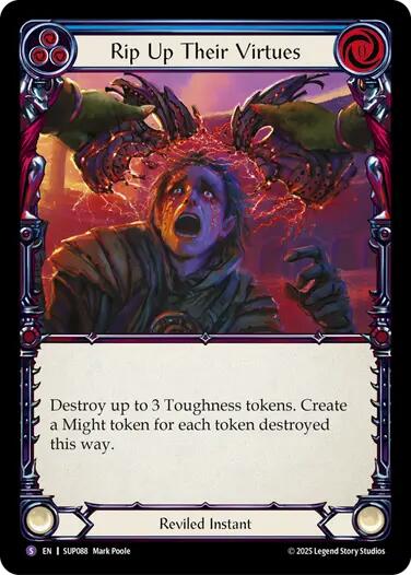 Rip Up Their Virtues [SUP088] (Super Slam)  Rainbow Foil | Chromatic Games