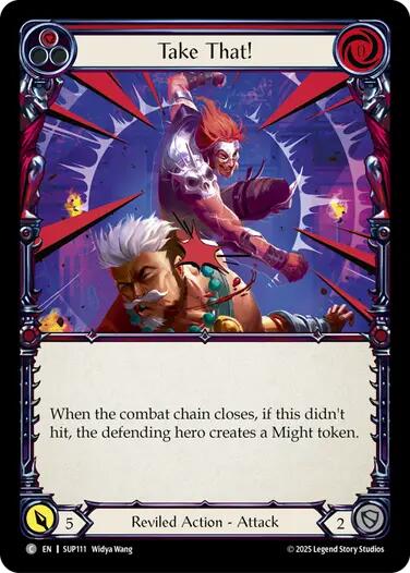 Take That! (Red) [SUP111] (Super Slam)  Rainbow Foil | Chromatic Games