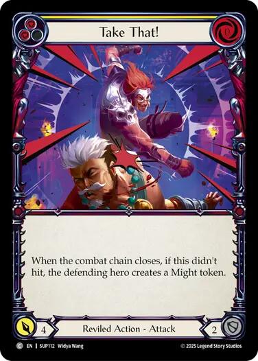 Take That! (Yellow) [SUP112] (Super Slam)  Rainbow Foil | Chromatic Games