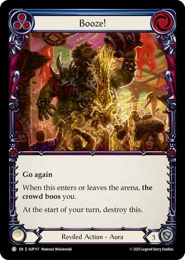 Booze! [SUP117] (Super Slam)  Rainbow Foil | Chromatic Games