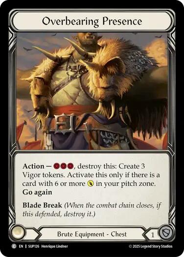 Overbearing Presence (Cold Foil) [SUP126] (Super Slam)  Cold Foil | Chromatic Games