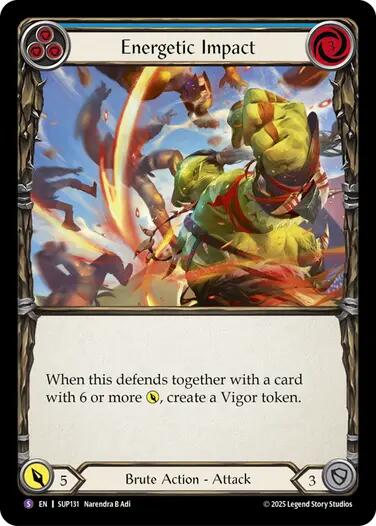 Energetic Impact [SUP131] (Super Slam)  Rainbow Foil | Chromatic Games