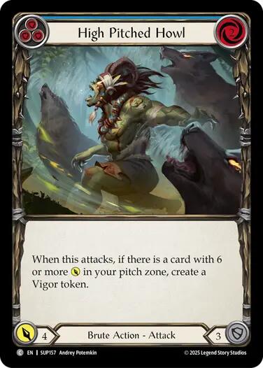 High Pitched Howl (Blue) [SUP157] (Super Slam)  Rainbow Foil | Chromatic Games