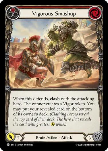 Vigorous Smashup (Red) [SUP164] (Super Slam)  Rainbow Foil | Chromatic Games