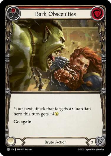 Bark Obscenities [SUP167] (Super Slam)  Rainbow Foil | Chromatic Games