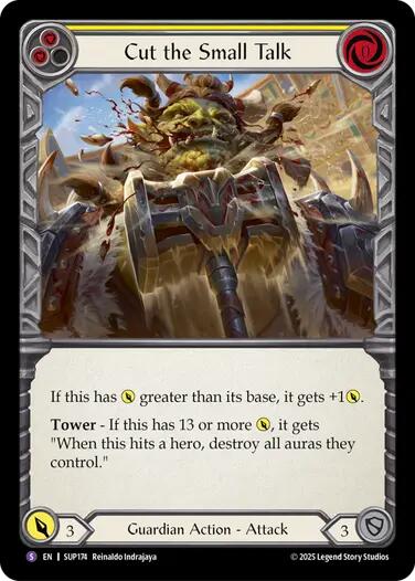 Cut the Small Talk [SUP174] (Super Slam)  Rainbow Foil | Chromatic Games